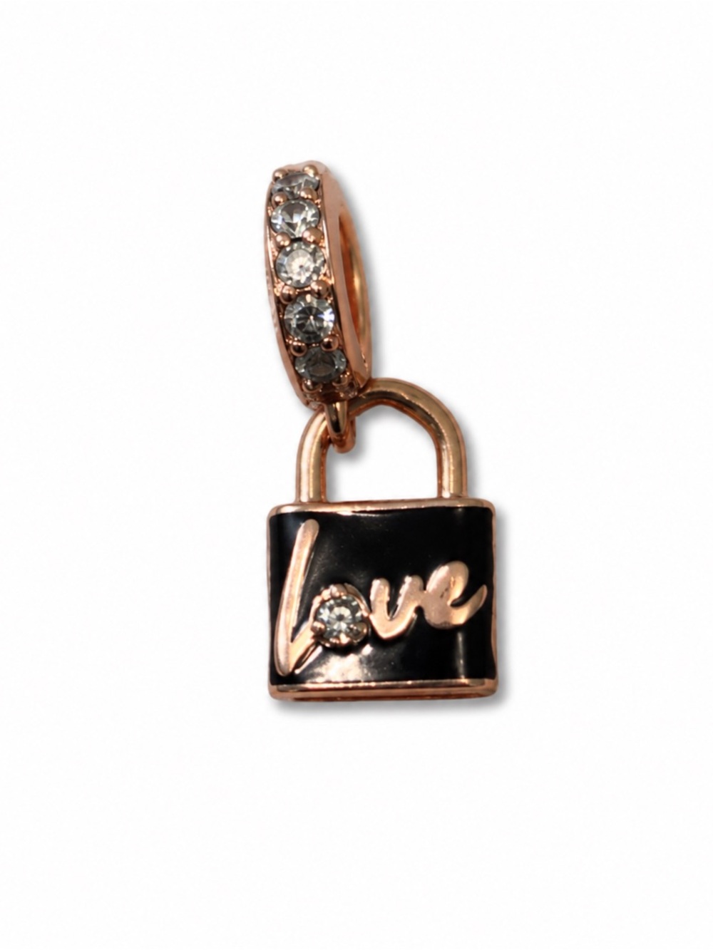 Pandora Black and Rose Gold Bag Pandora Charm